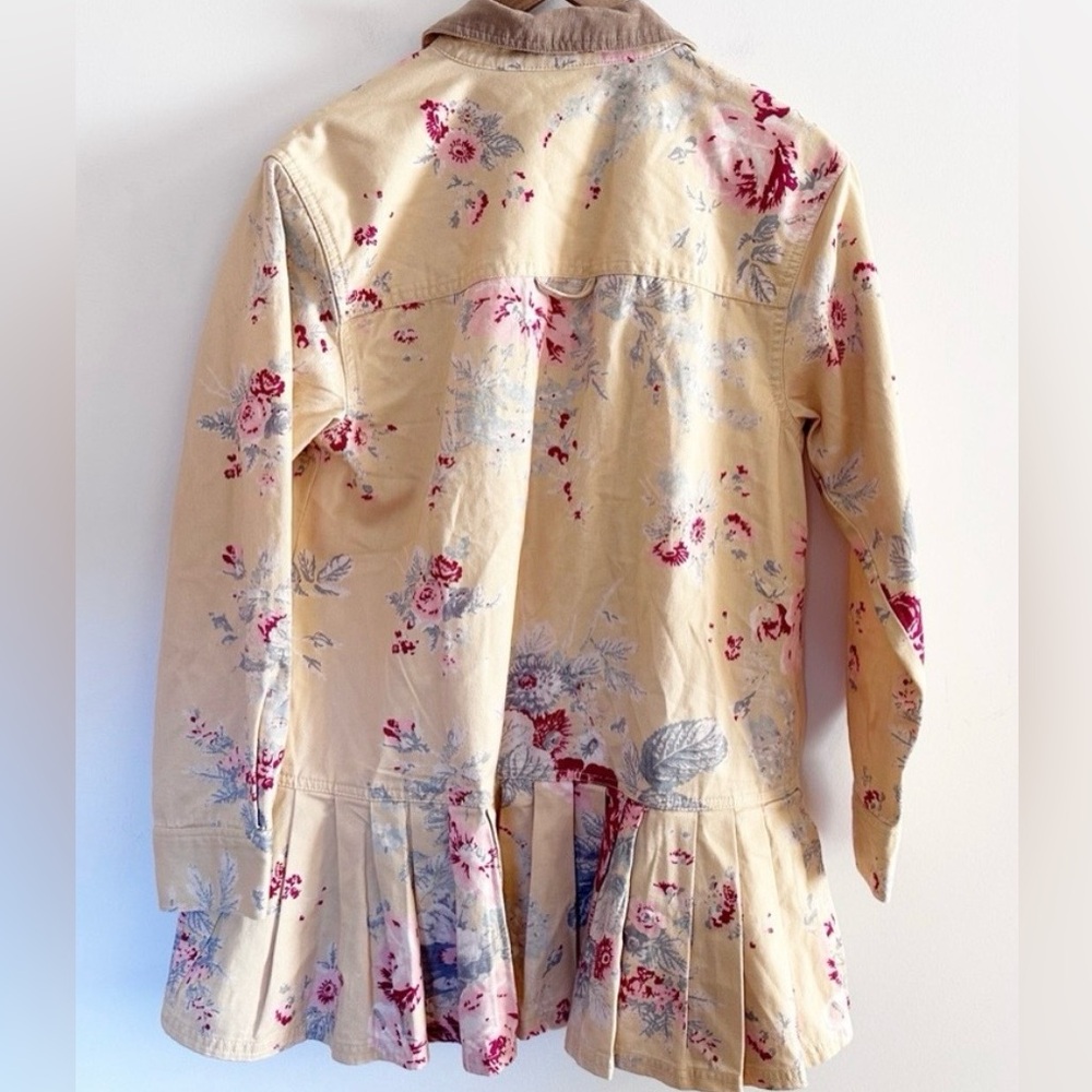 NWOT Free People Connor Yellow Floral Mini Shirt Dress - Picture 5 of 10